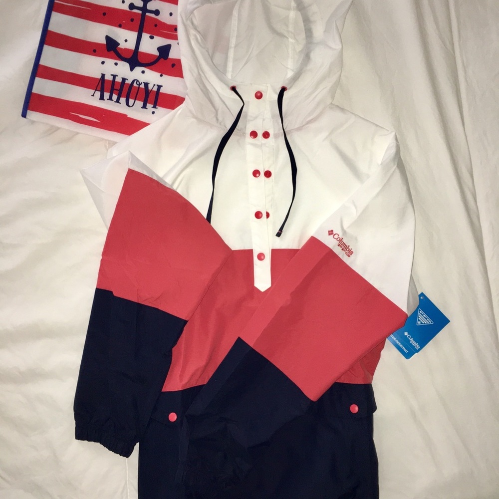 NWT Columbia Harborside Windbreaker Jacket